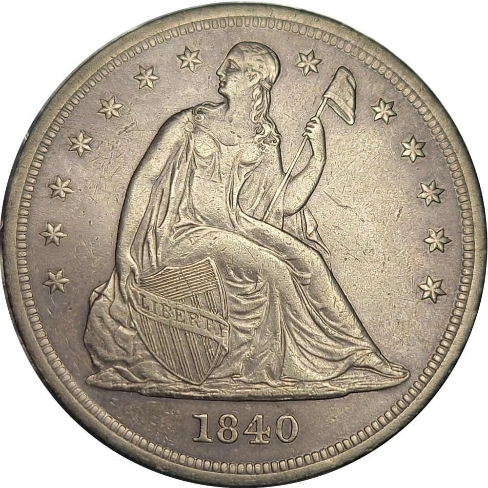 1840-$1-Liberty-Seated-Dollar-#2